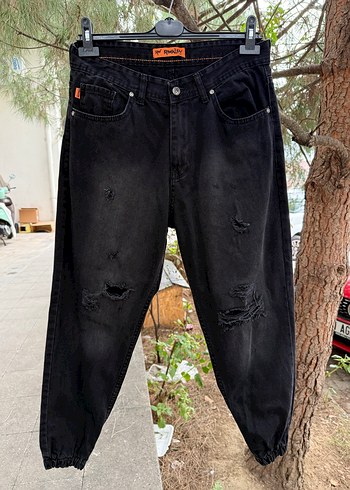 Sokak Stili Siyah erkek Kot Pantolon 31 beden - Görsel 8