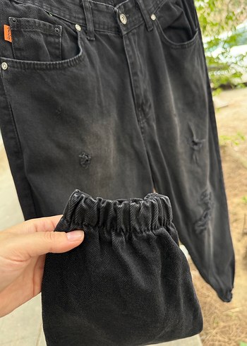 Sokak Stili Siyah erkek Kot Pantolon 31 beden - Görsel 2