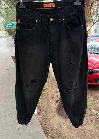 Sokak Stili Siyah erkek Kot Pantolon 31 beden - Görsel 5