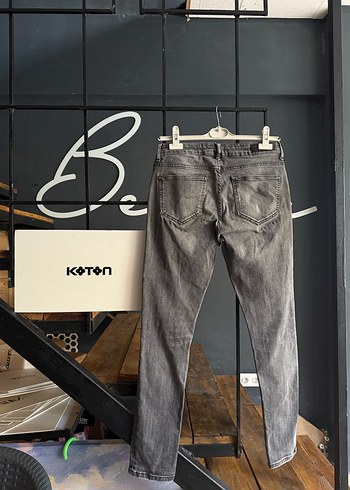 Koton Gri erkek Denim Pantolon 29 beden - Görsel 11
