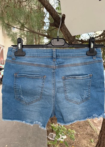 Koton 38 beden Nakışlı Bohem Kadın Kot Şort - Görsel 5