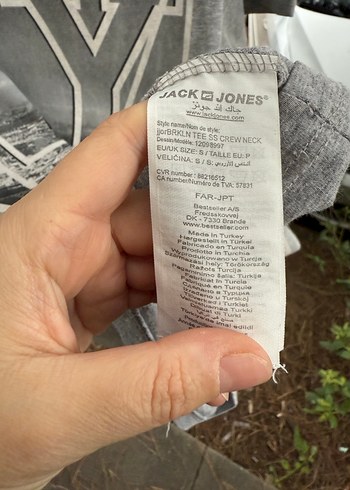 Gri New York Baskılı Erkek Tişört s beden - Görsel 15