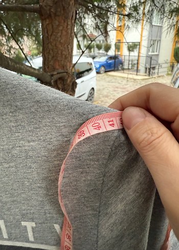 Gri New York Baskılı Erkek Tişört s beden - Görsel 6