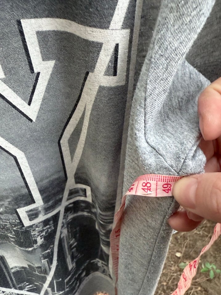 Gri New York Baskılı Erkek Tişört s beden - Görsel 5