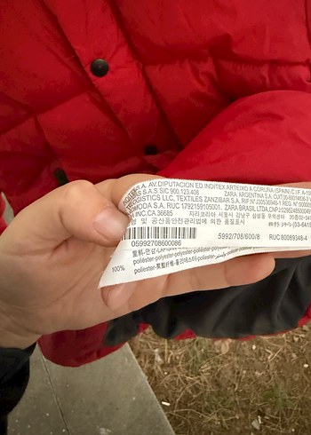 Koyu Kırmızı Fermuarlı Erkek Mont Zara orijinal 8 yaş - Görsel 20