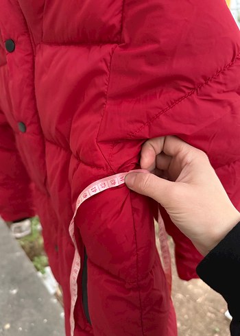 Koyu Kırmızı Fermuarlı Erkek Mont Zara orijinal 8 yaş - Görsel 17