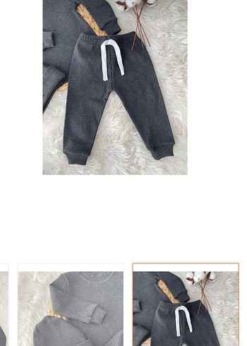 Gri Çocuk Bereli takım 3 lü etiketli 5 yaş - Görsel 4