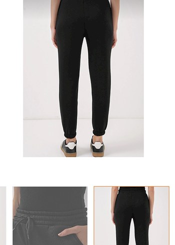 Siyah etiketli Kadın Eşofman Altı s beden 3 iplik - Görsel 5