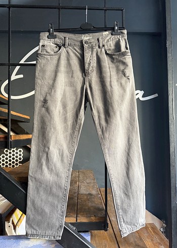 Gri Regular Fit Erkek Kot Pantolon 32 beden - Görsel 3