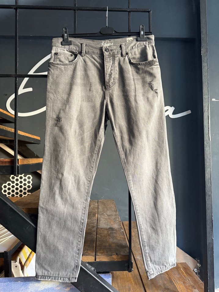 Gri Regular Fit Erkek Kot Pantolon 32 beden - Görsel 3