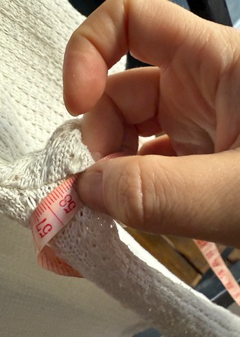 Erkek Örgü Beyaz Polo Tişört m beden - Görsel 5