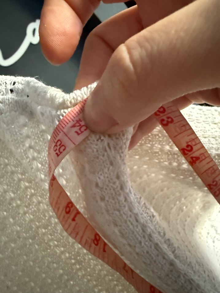 Erkek Örgü Beyaz Polo Tişört m beden - Görsel 4