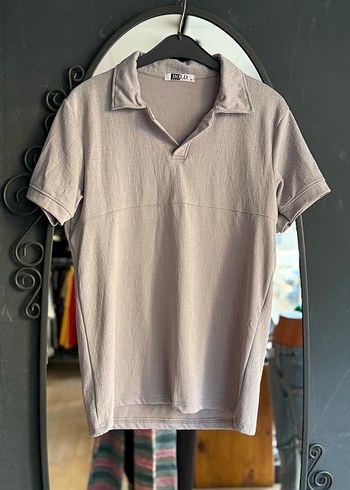 Erkek Gri Kısa Kollu Polo Tişört m beden - Görsel 15