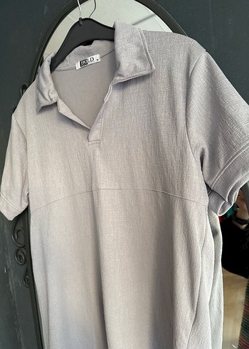 Erkek Gri Kısa Kollu Polo Tişört m beden - Görsel 11