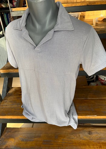 Erkek Gri Kısa Kollu Polo Tişört m beden - Görsel 7