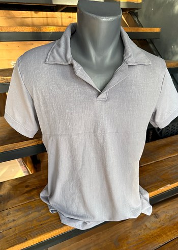 Erkek Gri Kısa Kollu Polo Tişört m beden - Görsel 5