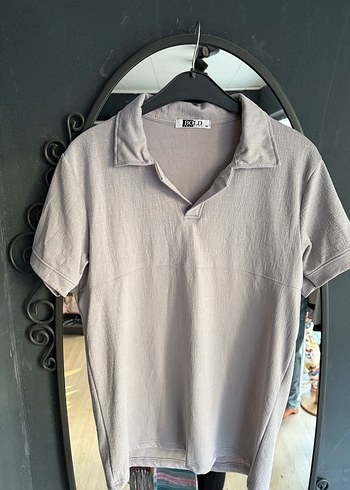 Erkek Gri Kısa Kollu Polo Tişört m beden - Görsel 14