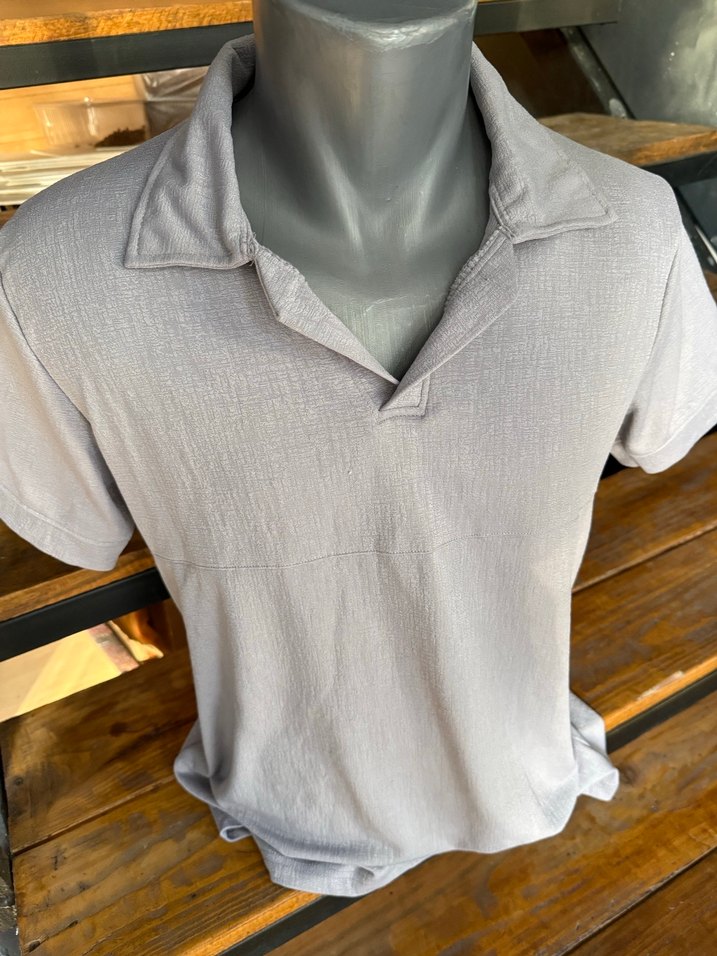 Erkek Gri Kısa Kollu Polo Tişört m beden - Görsel 3