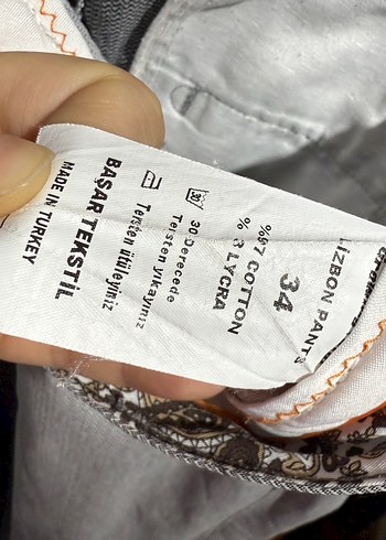 Erkek Pantolon 34 beden kumaş - Görsel 7