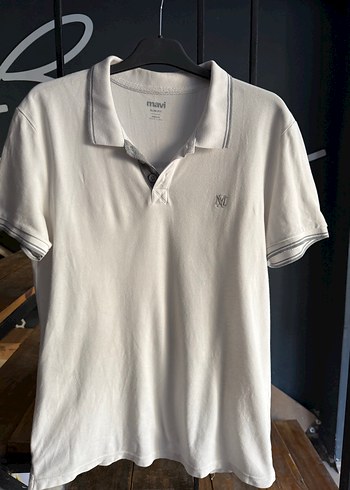 Mavi Erkek Koton Beyaz Polo Yaka Tişört M beden - Görsel 18