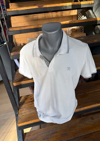 Mavi Erkek Koton Beyaz Polo Yaka Tişört M beden - Görsel 6