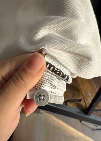 Mavi Erkek Koton Beyaz Polo Yaka Tişört M beden - Görsel 13