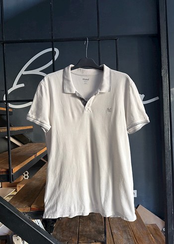 Mavi Erkek Koton Beyaz Polo Yaka Tişört M beden - Görsel 17