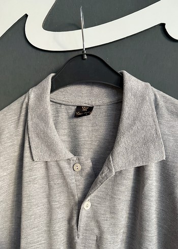 Gri Erkek Polo Tişört Kısa Kollu L beden - Görsel 13