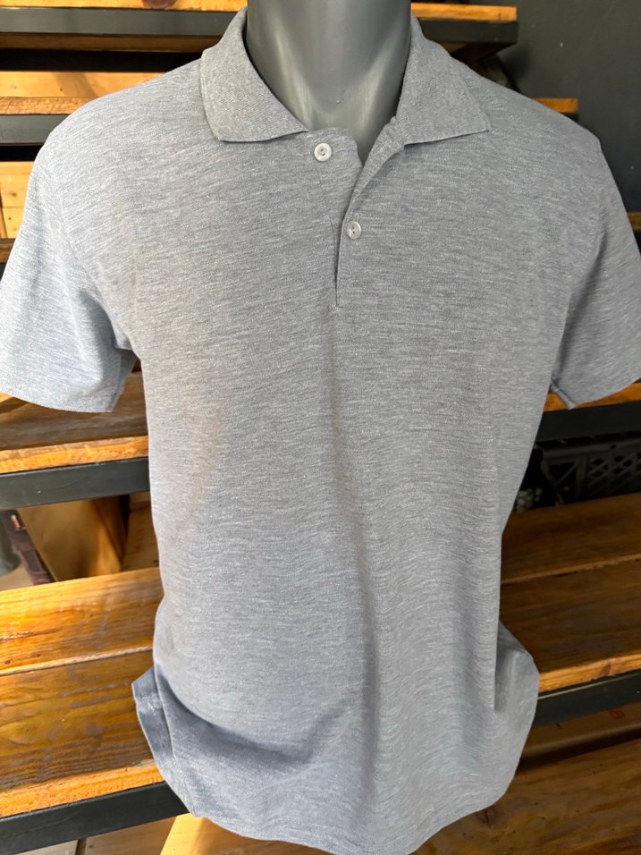 Gri Erkek Polo Tişört Kısa Kollu L beden - Görsel 5