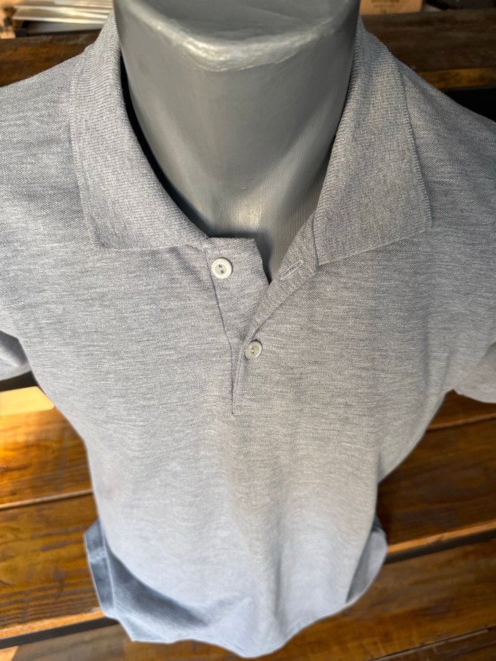 Gri Erkek Polo Tişört Kısa Kollu L beden - Görsel 3