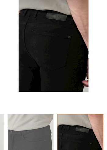 Avva Erkek Siyah Regular Fit Pantolon 31 beden etiketli - Görsel 6