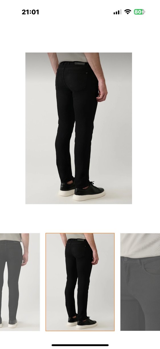 Avva Erkek Siyah Regular Fit Pantolon 31 beden etiketli - Görsel 4