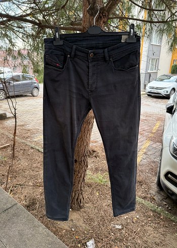 Erkek Siyah Fit Denim Jean diesel 32 beden - Görsel 3