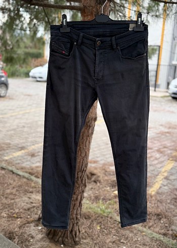 Erkek Siyah Fit Denim Jean diesel 32 beden - Görsel 2