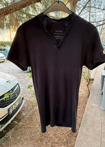 Erkek Siyah Tişört L beden ama s-m kalıp - Görsel 5
