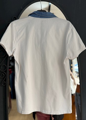 Colins Erkek Beyaz Denim Yaka Polo Tişört L beden - Görsel 9