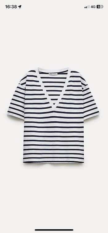 Zara L beden bayan etiketli orijinal tshirt