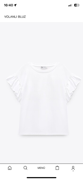M beden zara tshirt etiketli orijinal