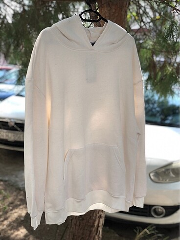 Xxl beden 3 iplik kapşonlu sweatshirt etiketli