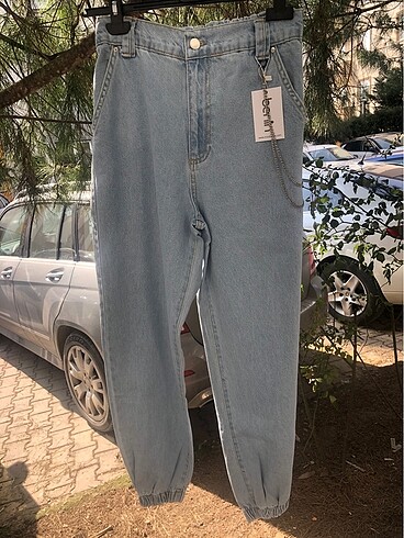 38 Beden mavi Renk 38 beden kot pantolon etiketli