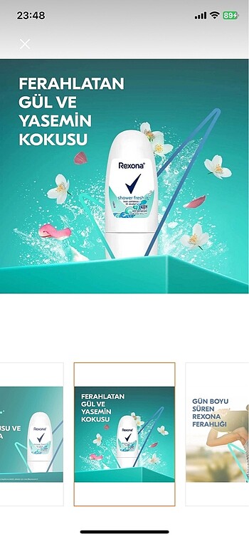 Beden Rexona roll on sıfır ürün