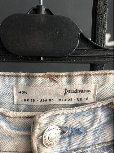 38 Beden mavi Renk Stradivarius koy pantolon 38 beden