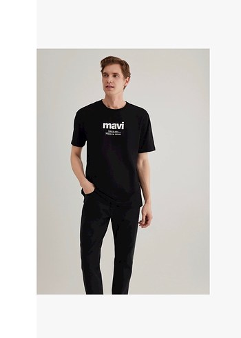 Mavi Mavi orijinal M beden Siyah Erkek Tişört