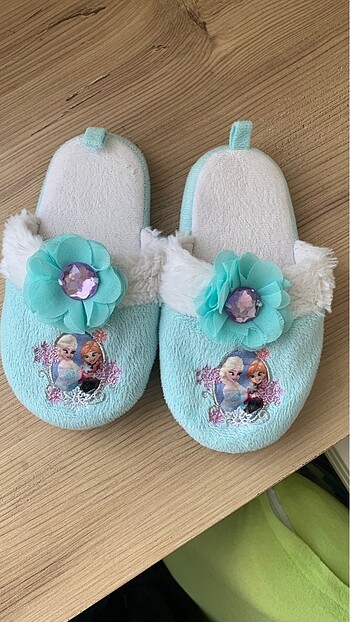 H&M kış kız çocuk terlik elsa peluş panduf