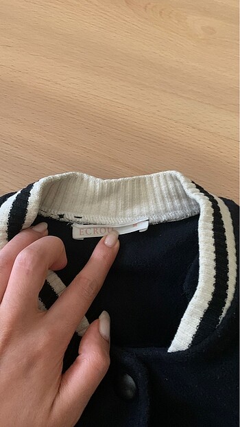 Zara kız çocuk kolej mont ceket siyah 10