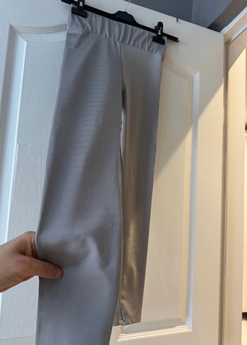 Bej Gri Midi Kadın Tayt - Görsel 2