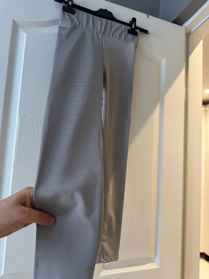 Bej Gri Midi Kadın Tayt - Görsel 2