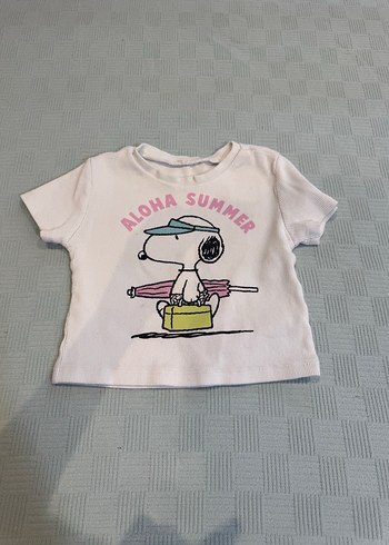 Kız Çocuk Pembe Straplez Baskılı Tişört - Görsel 9