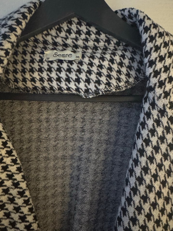 Gri Düğmeli Midi Kadın Kaban - Görsel 2