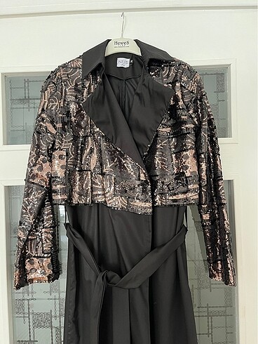 Payetli trençkot - Görsel 2